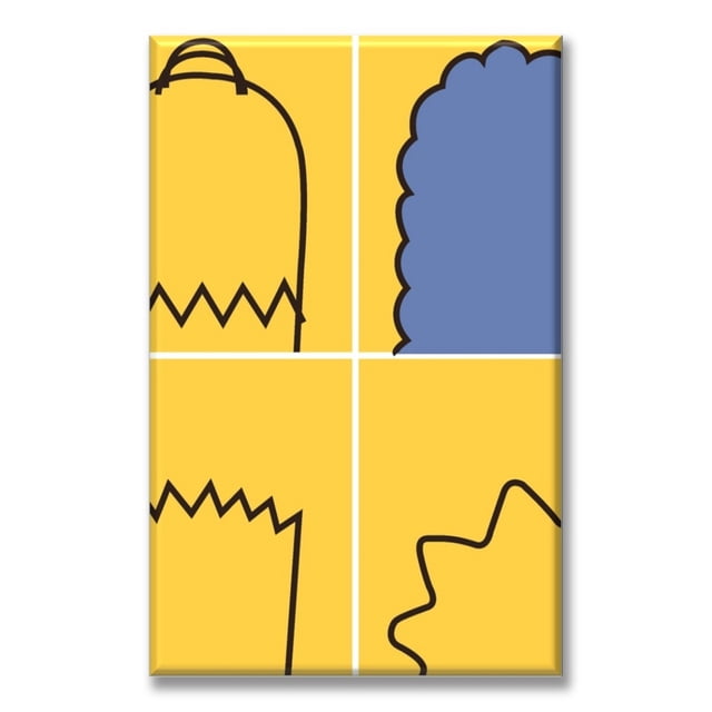 Cuadro Canva Listo Para Colgar Tipo Galería Simpsons 50X75 cm