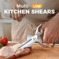 thumbnail image 3 of 1 Piece Multifunctional Heavy-Duty Kitchen Shears, All Purpose Stainless Steel Poultry Scissors for Cutting Chicken Bones, Meat & Herbs - Dishwasher Safe, 3 of 4
