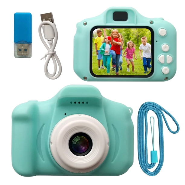 Cámara digital Cámara digital portátil para niños, cámara de video recargable, videocámara, juegos de soporte con pantalla de visualización de 1.9 pulgadas, tarjeta de 32G TF, fotografía al aire libre Abanopi Cámara digital