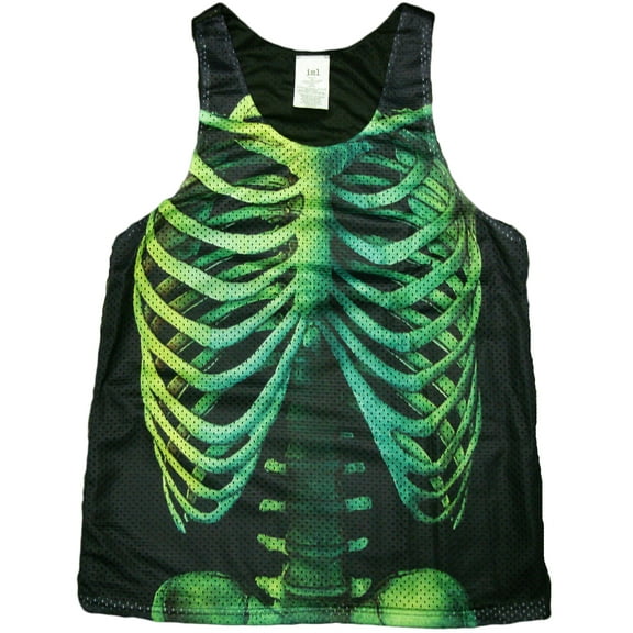 Skeleton Print Tank Top