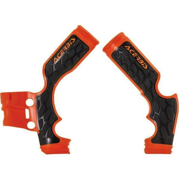 Acerbis X-Grip Orange/Black Frame Protectors (2688765225)