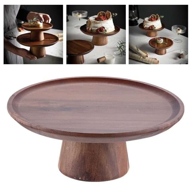 Soporte de madera perfecl para pasteles Pedestal de exhibición de Postres