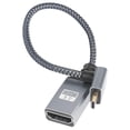 thumbnail image 2 of Cable macho a hembra Compatible con Micro HDMI de 20CM V2.0 en ángulo recto (abajo), 2 of 7