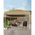 thumbnail image 2 of Memoryfield 10x10ft Pop up Canopy Tent, Outdoor Canopy with 3 Removable Sidewalls, Heavy Duty Commercial Instant Tent Shelter, Brown, 2 of 8