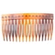 thumbnail image 4 of 20 peines laterales de plástico con 16 dientes para el cabello, con insertos, para mujeres y niñas (negro, café claro, amarillo, rojo), 4 of 6