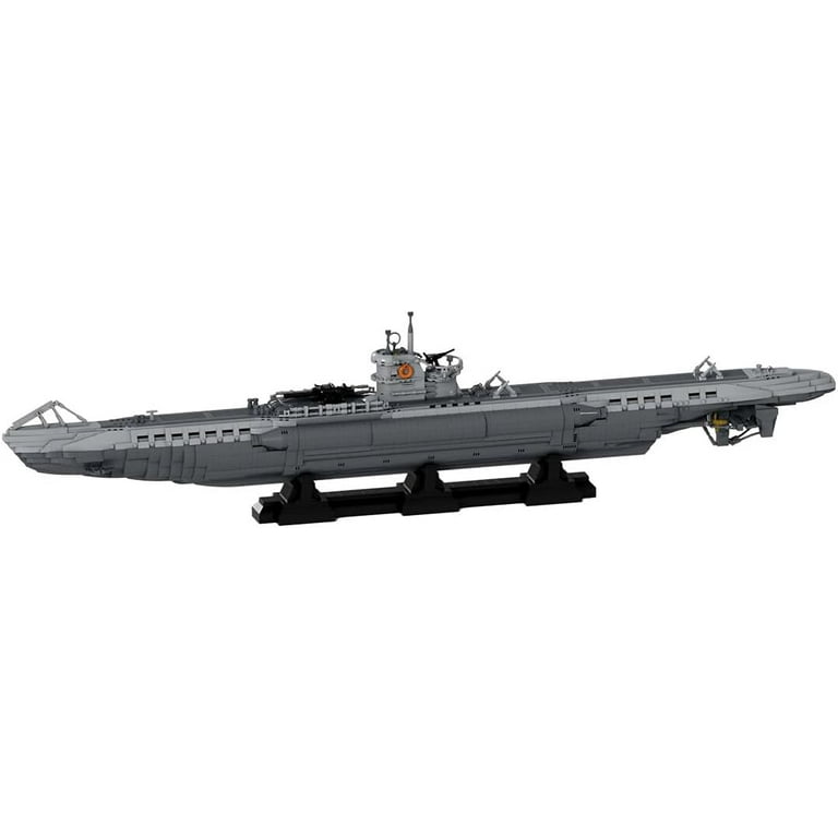 MOC-139272 U-Boat Type VIIC Submarine Model DIY Assembly Building