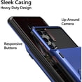 thumbnail image 4 of for Galaxy S22 Ultra Case Wallet Credit Card Holder 4-Card Slot Hidden Back Pocket Dual Layer Hybrid Rugged Rubber Bumper Protective Hard Shell Cover for Samsung Galaxy S22 Ultra 6.8" Navy, 4 of 14