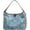 Blue, variant on Women Vintage Boston Bag Fashion Frosted PU Leather Canvas Shoulder Bag Purse