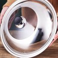 thumbnail image 4 of relayinert Visualized Stainless Steel Cookware Pot Lid For Easy Cleaning Sturdy And Durable Frying Pans Lid 28cm, 4 of 6