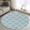Bluish Green, variant on Beige Moroccan 2'x3' Washable Rug, Morocco Geometric Quatrefoil Lattice Non-Slip Soft Doormat Area Rugs for Entrance Bathroom Bedsides, StainResistant Carpet for Kitchen Bedroom, Entryway Floor Mat