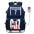 thumbnail image 1 of Soccer Player R-onaldo Multi-function School Bag, Travel Laptop Bag With USB Charging Port, Student School Bag-HAPDEN, 1 of 3