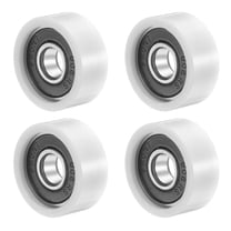 Uxcell 8x26x11mm Ball Bearing Guide Pulley Roller, 4PCS Nylon Round Wheel 608RS