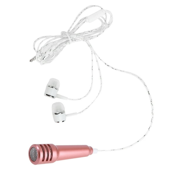 Soimiss 2Pcs Compact Recording Microphone for Phone Compatible with Laptop Notebook