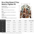 thumbnail image 5 of Gaeub Animal Filled Noahs Ark Men's and Women's UPF 50+ Long-Sleeved Sun Protection Clothing, Fishing Shirt Long Sleeve Zip-Large, 5 of 7