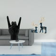 thumbnail image 2 of Estatua de gesto de roca, obra de arte de resina moderna y creativa, esculturas de alce y ciervo, decoración del hogar, ideal para regalar, decoración, 2 of 8