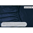 thumbnail image 4 of Sábana bajera LANE LINEN Lane Linen Twin XL de microfibra azul marino, 4 of 9