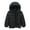 Black, variant on Boys Girls Hooded Puffy Jacket Lightweight Winter Coat Waterproof Warm Kids Ski Snow Outerwear for Outdoor Activities Army Green 110(3-4 Years)