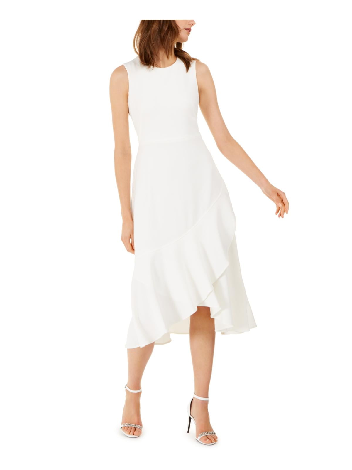 calvin klein ivory dress