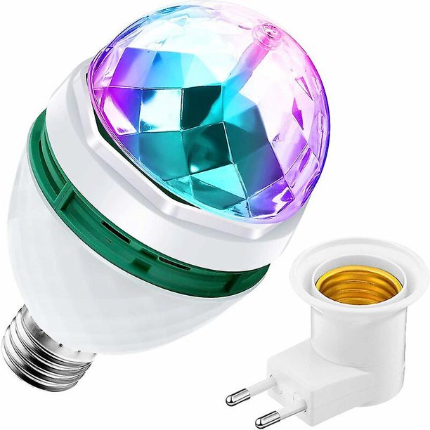 Promoción de invierno, bombilla de luz de escenario giratoria, bombilla de luz estroboscópica LED multicolor de 7 colores