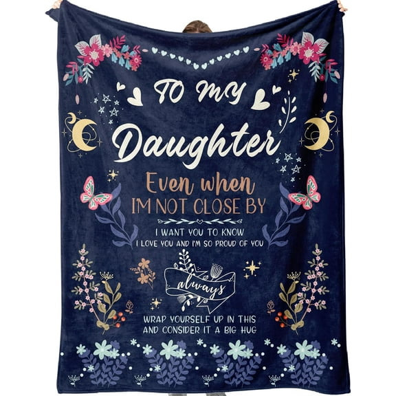 Best Daughter Gifts, Birthday Gifts for Daughter, Daughter Birthday Gifts from Mum Dad, Daughter Gifts, Christmas, Valentine's Day Daughter Blankets Gifts, Fluffy Daughter Blanket 60" x 50"