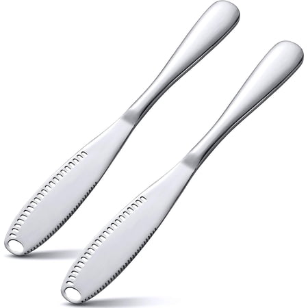 (2 pcs 3-in-1 Butter Spreader - Stainless Steel Butter for Butter & Cheese, Dishwasher Safe & Design, Ideal for Kitchen, Restaurant, Picnic Use