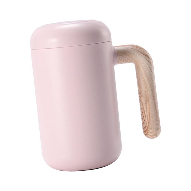 Taza magnética autoagitadora multifunción Reutilizable Recargable de acero inoxidable Taza agitadora automática duradera para la oficina en el hogar Viajes Escuela Rosado Baoblaze Taza de agitación automática