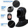 thumbnail image 2 of Diving Hat 3mm Neoprene Beach Water Hat Thermal Wetsuit Cap, 2 of 8