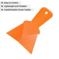 thumbnail image 4 of Unique Bargains 12pcs Inside Corner Trowel 4 Inch Drywall Corner Tool Plastic Corner Knife for Spackling Wallpaper, Orange, 4 of 5