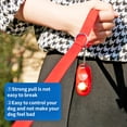 thumbnail image 5 of Long Dog Leash with Recall Clickers for Small, Medium and Large Dogs or Cats Training, Walking, Camping (15 Feet, Red), 5 of 6