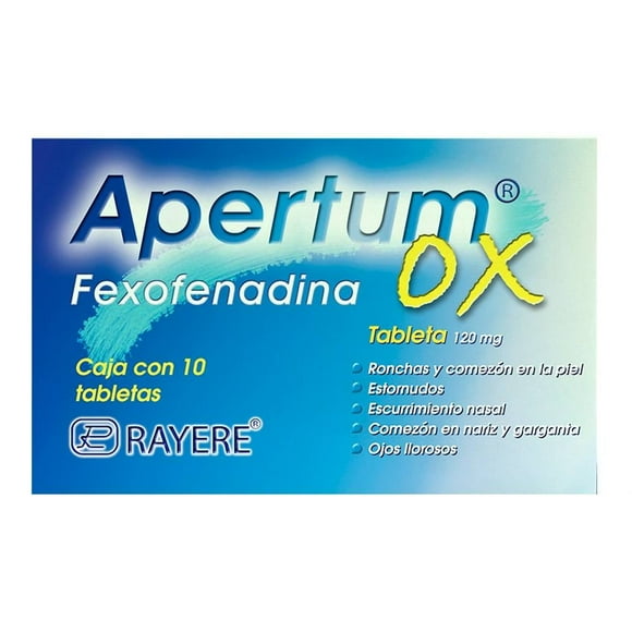Apertum OX 120 mg 10 tabletas