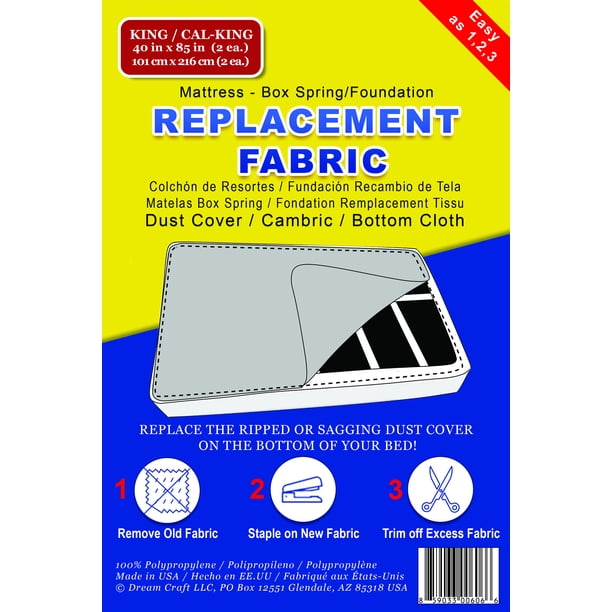 Bed Dust Cover Cambric Bottom Cloth Replacement Fabric For Underside Of Mattress Box Spring Or Foundation King Cal King Walmart Com