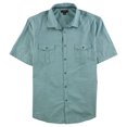 thumbnail image 1 of Alfani Mens Textured Button Up Shirt, Green, XX-Large, 1 of 1