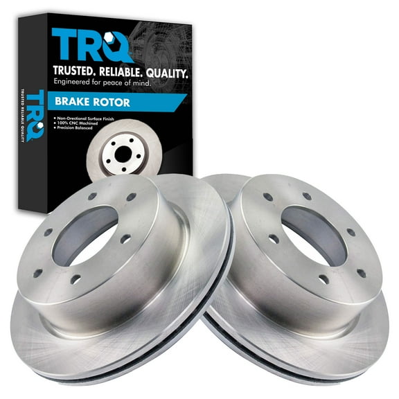 TRQ Rear Disc Brake Rotor LH RH Kit Pair Set of 2 for Ford Ranger BRA78869