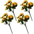thumbnail image 2 of 4 Artificial Flowers Clearance! Nomeni Home Decoration Simulation Sunflower Artificial Flower Stage Set Bundle, Fake Flowers Promotion Sale! Orange, 2 of 5