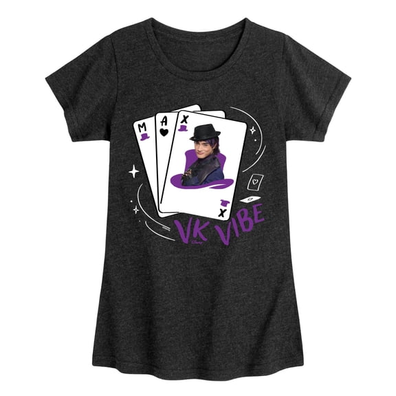 Descendants 5 - Max Cards - Youth Girls Fitted Short Sleeve T-Shirt