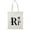 Natural, variant on Letter R Upper Lower Case Plants Tote Bag - Image by Shutterstock, One Size Cotton Canvas Tote Bag