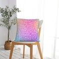 thumbnail image 5 of Yiaed Colorful Glitters Print Pillow Covers Super Soft Decorative Square Throw Pillow Covers Case Cushion Covers for Sofa Couch Bedroom Car Decor（No pillow core）-18"x18", 5 of 7
