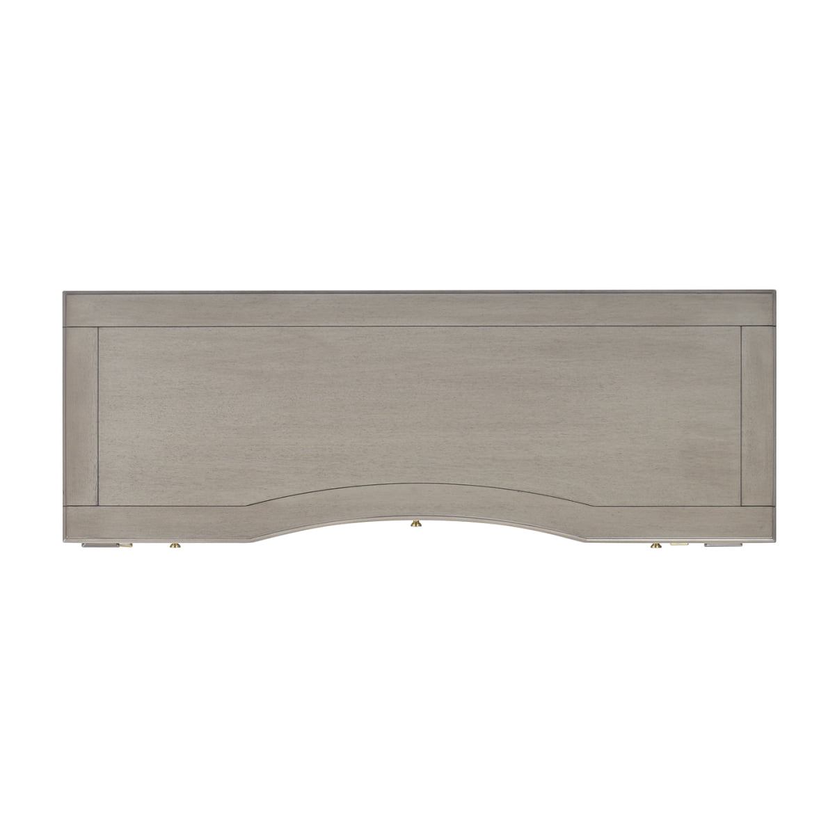 Newboti Furniture Dauphin 55" 3-Drawer Wood Executive Desk Grey Cashmere Rubber Wood & Veneer BN.7752