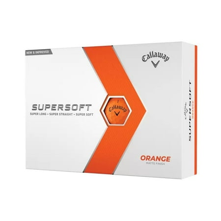 Callaway Golf 2023 SuperSoft Golf Balls 12-pack, Orange
