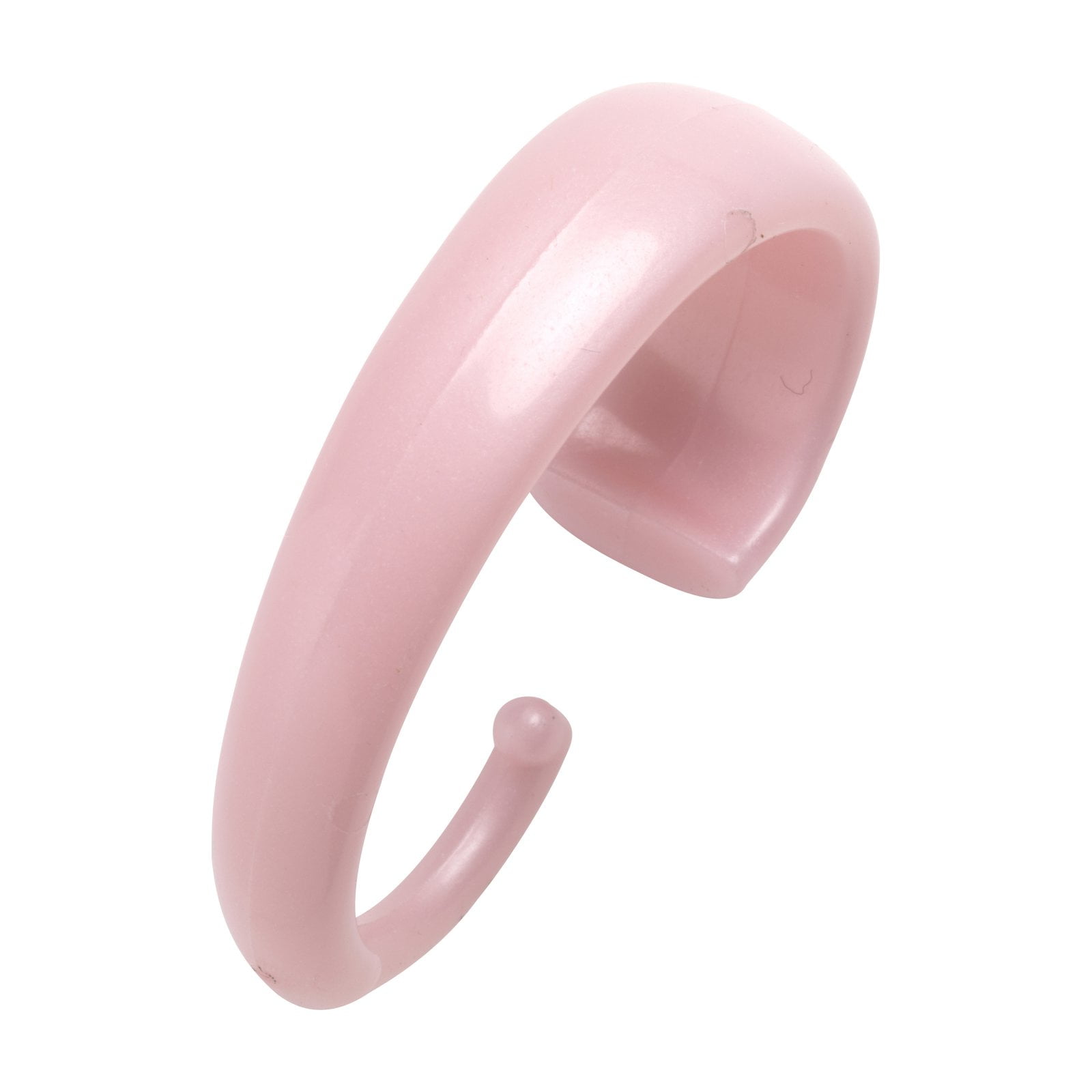Hang Ease 'C' Type Plastic Shower Curtain Hooks in Rose