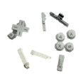 thumbnail image 1 of Juego de botones de 4 colores para el botón de dirección del pad D de 3DS Juego de botones de encendido ABXY, blanco, 1 of 5
