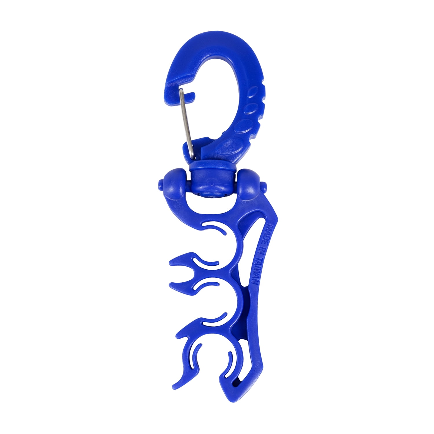 IST BCHH3 Scuba Hose Holder with Swivel Gate Clip (Blue)
