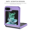 thumbnail image 3 of Allytechgroup for Samsung Galaxy Z Flip 7 Case, Hard PC Slim Fit Anti-Scratch Lightweight Protective Shockproof Back Cover Phone Case for Samsung Galaxy Z Flip 7, Purple, 3 of 6