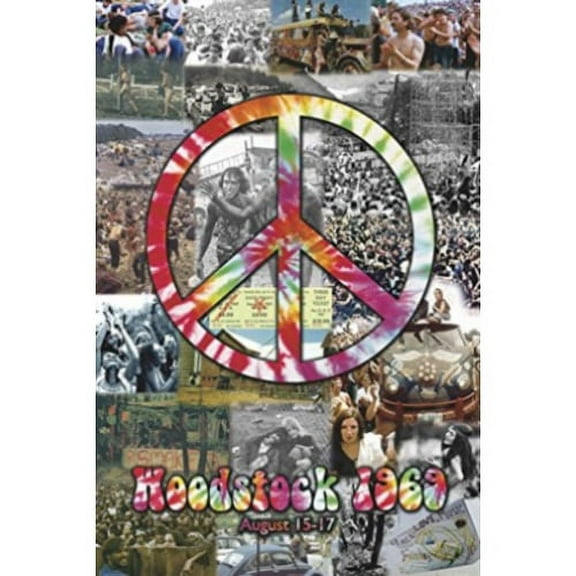 iSi Woodstock Collage Multicolor Poster 24x36