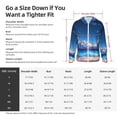thumbnail image 3 of KLL Starry Night Ocean View Print Men's Women’s UPF 50+ Sun Protection Outdoor Hoodie Jacket Long Sleeve Fishing Hiking Performance Shirt- 3X-Large, 3 of 5