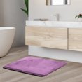 thumbnail image 7 of Nestl 1 Small Absorbent Memory Foam Bath Mat Bathroom Rug, Lavender Dream, 17"x24", 7 of 7