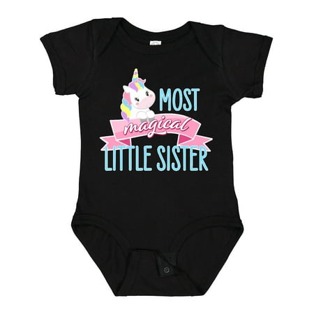 

Inktastic Most Magical Little Sister- Cute Unicorn Gift Baby Girl Bodysuit