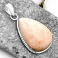 thumbnail image 2 of Natural Orange Scolecite - India 925 Sterling Silver Pendant Jewelry P-1001 SDP110404, 2 of 5