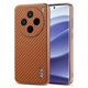 thumbnail image 1 of AZNS For vivo X200 5G Case Electroplating Carbon Fiber Texture PU TPU Phone Cover - Green, 1 of 5