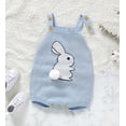 thumbnail image 5 of UACY Baby Girl Boy Easter Outfit Bunny Romper Sleeveless Knit Bodysuit Jumpsuit My First Easter Spring Clothes, 5 of 7